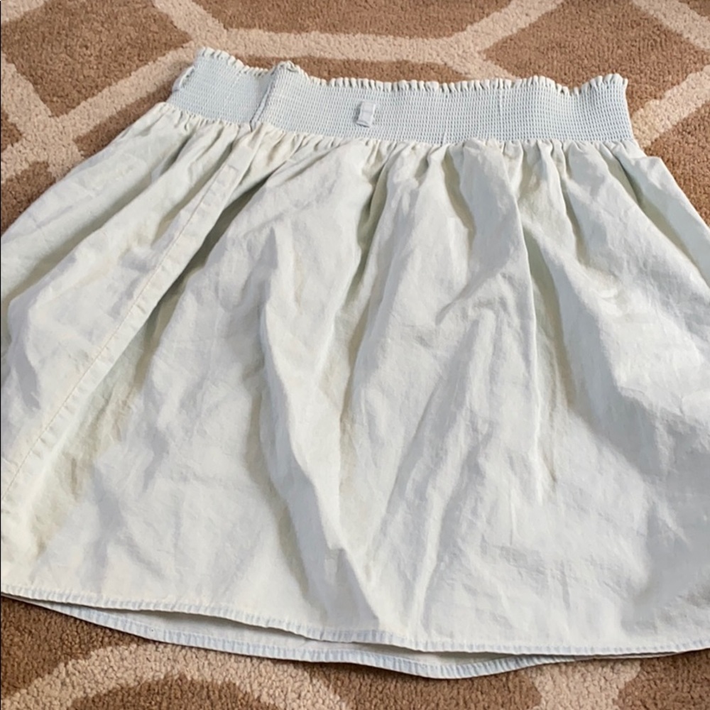 Faux denim skirt